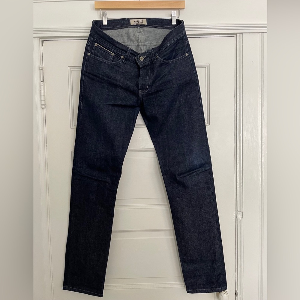 Naked and Famous Weird Guy indigo selvedge size 31